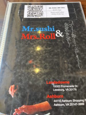 Menu photo 1 Mr. Sushi & Mrs. Roll Ashburn, VA Menu photo 1 Mr. Sushi & Mrs. Roll Ashburn, VA