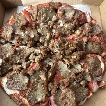 Mesa Pizza - Meat Lovers Pizza - Pizza Near Me - Santa Barbara, California
