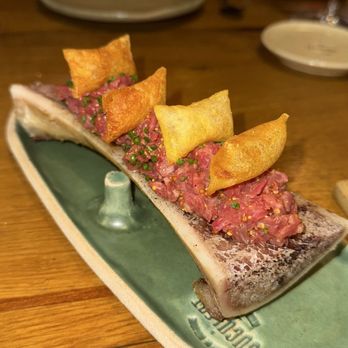 Suculent - Steak tartare over grilled bone marrow - Spanish Near Me - Barcelona, B