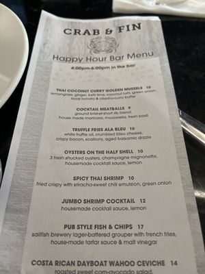 Menu photo 1 Crab and Fin Sarasota, FL