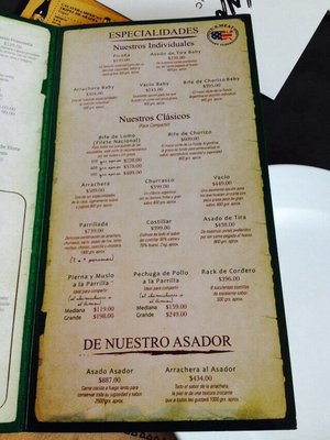 Menu photo 2 Fonda Argentina México, D.F., DIF