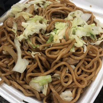 Oriental Express - Chicken chow mien. So simple, but so good. And huge portions! Can serve at least 4! My lighting is horrible :/ - Chinese Near Me - Shasta Lake, California