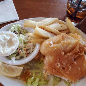 London Bridge Pub - Partially munched on fish and chips - British Near Me - Monterey, California London Bridge Pub - Partially munched on fish and chips - British Near Me - Monterey, California