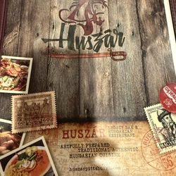 Huszar - Menu cover