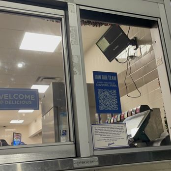 Culver's - a window with a welcome sign - Burgers Near Me - Arnold, Missouri