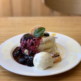 Blueberries Cheese Pancakes