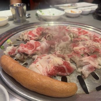Mr BBQ - Hawaiian sausage and beef - Korean Near Me - Fullerton, California
