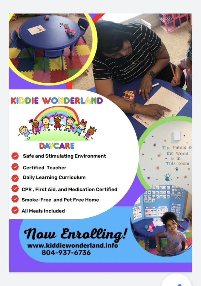 KIDDIE WONDERLAND DAYCARE Updated September 2024 11 Photos 1713