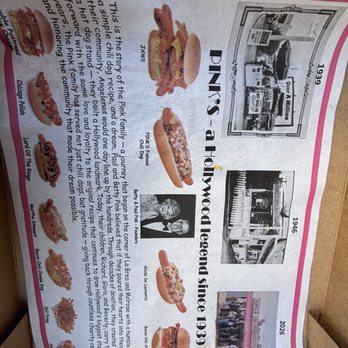 Pink's Hot Dogs - Hot Dogs Near Me - Los Angeles, California