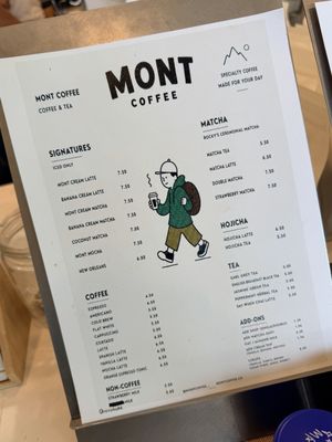 Menu photo 1 Mont Coffee Chino Hills, CA Menu photo 1 Mont Coffee Chino Hills, CA