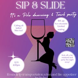 Trejure the Moment - Sip & slide flyer