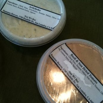 Hummus Heaven - Artichoke and Basil and Sun Dried Tomato Hummus (Two for $9) - Farmers Market Near Me - San Leandro, California Hummus Heaven - Artichoke and Basil and Sun Dried Tomato Hummus (Two for $9) - Farmers Market Near Me - San Leandro, California