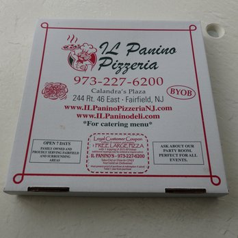 IL Panino Pizza - Pizza Box - Pizza Near Me - Fairfield, New Jersey