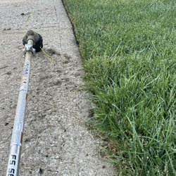Stripe’s Lawn Care - Edging before and after