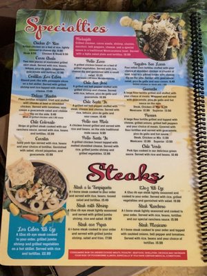Menu photo 1 Los Cabos Mexican Restaurant Cullman, AL Menu photo 1 Los Cabos Mexican Restaurant Cullman, AL