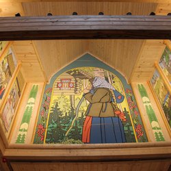 Izba - L'intérieur, tout en bois