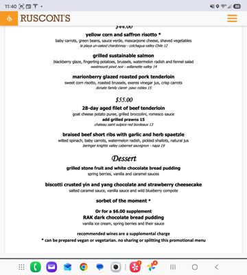 Menu photo 1 Rusconi's American Kitchen Phoenix, AZ Menu photo 1 Rusconi's American Kitchen Phoenix, AZ