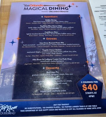 Menu photo 3 The Tap Room at Dubsdread Orlando, FL Menu photo 3 The Tap Room at Dubsdread Orlando, FL
