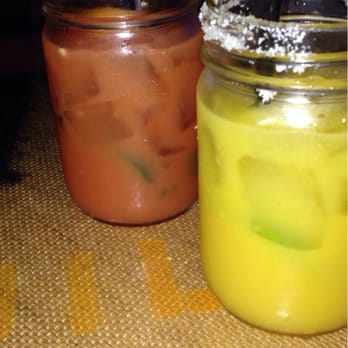 Local Cantina - Grandview - Margaritas (blood orange add jalapeños on left, house on right) - Bars Near Me - Columbus, Ohio