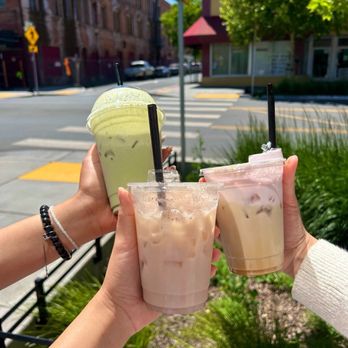 Crepas Cafe - Lavender latte - Cafes Near Me - Ukiah, California