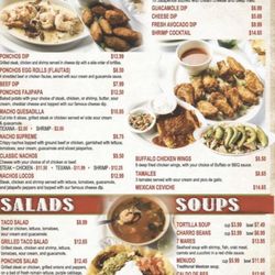Los Ponchos Mexican Grill - Menu