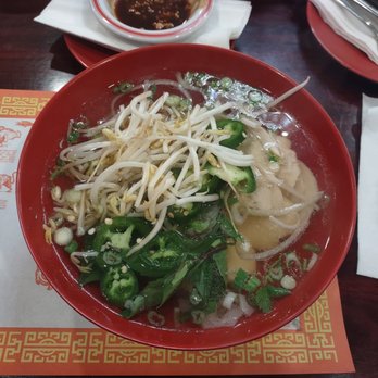 Pho & Cafe Saigon - Chicken pho, very basic, but filling and tastes good with a little sriracha or hoisin sauce - Vietnamese Near Me - Philadelphia, Pennsylvania Pho & Cafe Saigon - Chicken pho, very basic, but filling and tastes good with a little sriracha or hoisin sauce - Vietnamese Near Me - Philadelphia, Pennsylvania