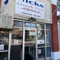 Nick's Greek Deli - Outside - easy to miss... it's a small place