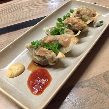 Monkeypod Kitchen - Kauai Shrimp & Hamakua Mushroom Potstickers - New American Near Me - Lahaina, Hawaii Monkeypod Kitchen - Kauai Shrimp & Hamakua Mushroom Potstickers - New American Near Me - Lahaina, Hawaii