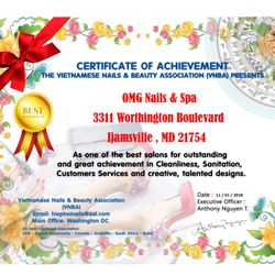 OMG Nails & Spa - Congratulations !
