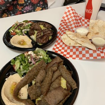 Zuki's Pita - Gyro plate, beef kabob plate, pita with the two sauces - Mediterranean Near Me - Phoenix, Arizona Zuki's Pita - Gyro plate, beef kabob plate, pita with the two sauces - Mediterranean Near Me - Phoenix, Arizona