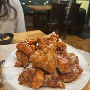 Oh My Dak - Half sweet/spicy and half mayo one?? - Korean Near Me - Vienna, Virginia