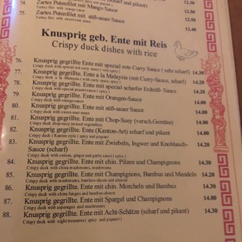 Xi Hu - Speisekarte (Auszug) - Chinese Near Me - Bielefeld, NW