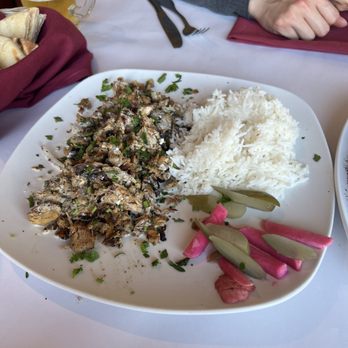 Tannourine - Chicken Shawarma plate - Mediterranean Near Me - San Mateo, California