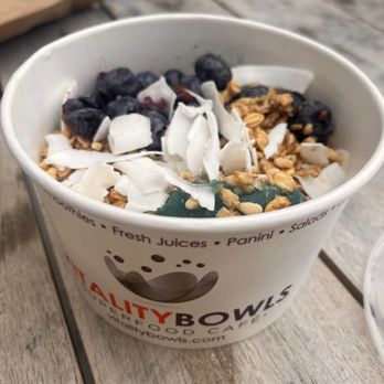 Vitality Bowls - Blue shaved ice "açai" bowl - Juice Bars & Smoothies Near Me - Jacksonville Beach, Florida