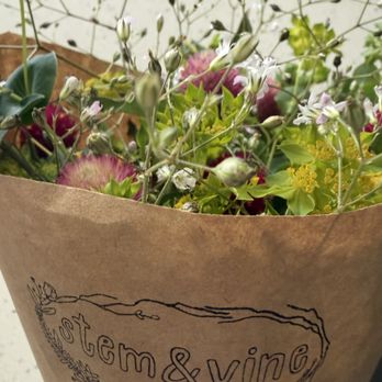 Stem & Vine - The bouquet they put together for me from flowers in the flower case. - Gift Shops Near Me - Biddeford, Maine