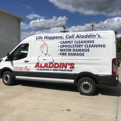 Aladdin's Cleaning & Restoration - service trucks