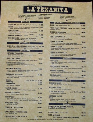 Menu photo 8 La Texanita Restaurant Santa Rosa, CA Menu photo 8 La Texanita Restaurant Santa Rosa, CA