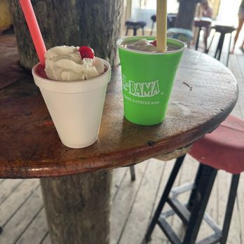 Flora-Bama Lounge, Package & Oyster Bar - Bushwhacker and virgin daiquiri - Music Venues Near Me - Pensacola, Florida Flora-Bama Lounge, Package & Oyster Bar - Bushwhacker and virgin daiquiri - Music Venues Near Me - Pensacola, Florida