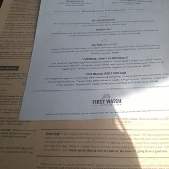 First Watch - Sunshiny Summer Flavors - American Near Me - Chantilly, Virginia