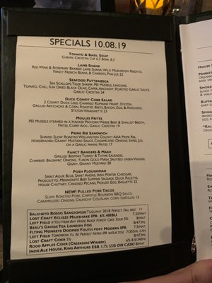Menu photo 2 The House On Parliament Toronto, ON