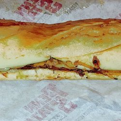Cheesesteak with Extra Steak and Extra Cheese. This is not a joke. Extra Steak and Extra Cheese.