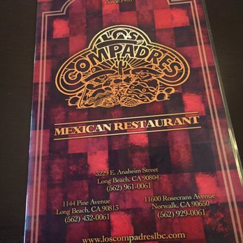 Los Compadres - The menu - Mexican Near Me - Long Beach, California