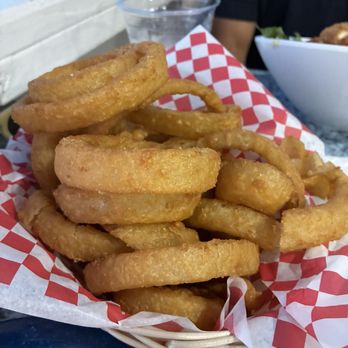 The Oar - Cold onion rings - Seafood Near Me - Block Island, Rhode Island The Oar - Cold onion rings - Seafood Near Me - Block Island, Rhode Island