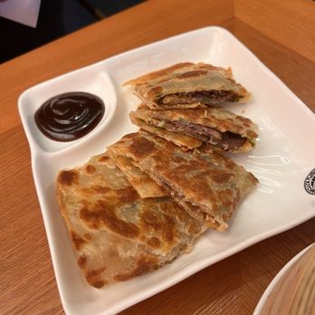 Kungfu Kitchen - Scallion pancake with braised beef - Dim Sum Near Me - Brandon, Florida Kungfu Kitchen - Scallion pancake with braised beef - Dim Sum Near Me - Brandon, Florida