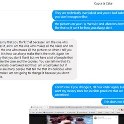 Cup a La Cake - Bad Customer service