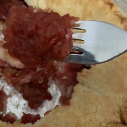 Kroger - The pasty inside of a cherry pie. No fresh type cherry filling. Nasty. It's always this way. What a waste.