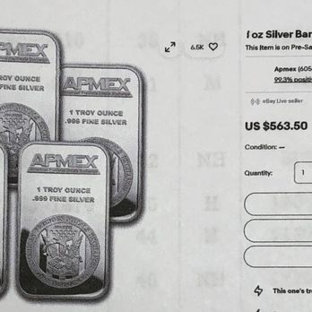Goldco - eBay Price of Silver for 5 oz. is $563.50, or cost of 1 oz. of silver at $112,70 on January 23, 2026 - Gold Buyers Near Me Goldco - eBay Price of Silver for 5 oz. is $563.50, or cost of 1 oz. of silver at $112,70 on January 23, 2026 - Gold Buyers Near Me