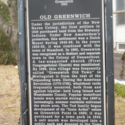 Greenwich Historical Marker