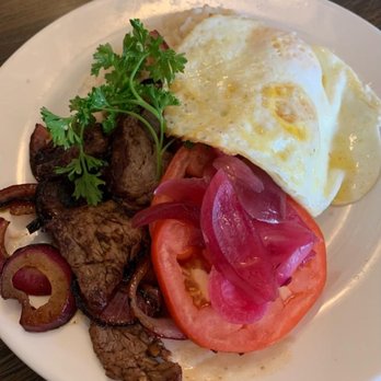 Sue’s Place - Tasty Bistik Beef silog! Silog means an item comes with itlog. Itlog are eggs in Filipino. - Breakfast & Brunch Near Me - Pinole, California Sue’s Place - Tasty Bistik Beef silog! Silog means an item comes with itlog. Itlog are eggs in Filipino. - Breakfast & Brunch Near Me - Pinole, California