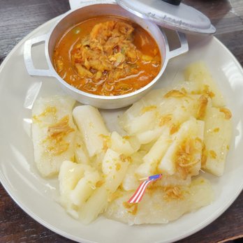 Mis Raices Restaurant - Bacalao with Garlic Yucca - Puerto Rican Near Me - Teaneck, New Jersey Mis Raices Restaurant - Bacalao with Garlic Yucca - Puerto Rican Near Me - Teaneck, New Jersey